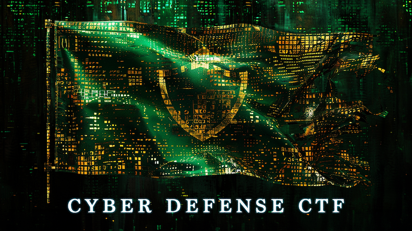 Cyber Defense CTF Flag With Text